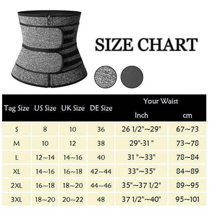 CATTIBOR Men Zipper Sauna Waist Trainer Cincher,Men Neoprene Workout Corset with Adjustable Hook & Eyes,Men & Women Trainer GYM Fitness Shapewear Sport Belt,Men Sportwear Polyster