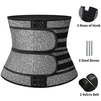 CATTIBOR Men Zipper Sauna Waist Trainer Cincher,Men Neoprene Workout Corset with Adjustable Hook & Eyes,Men & Women Trainer GYM Fitness Shapewear Sport Belt,Men Sportwear Polyster